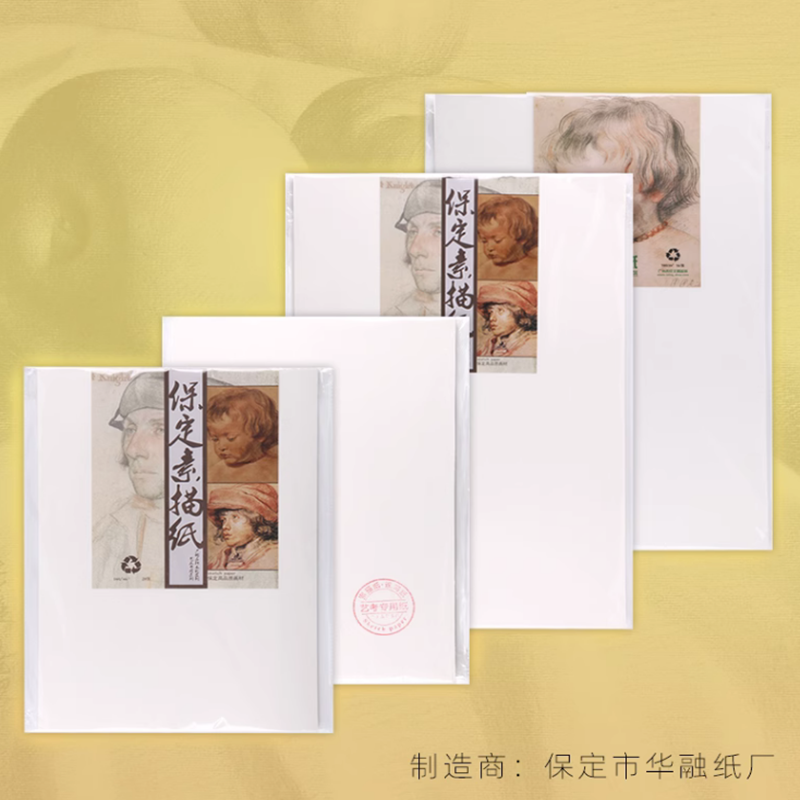 保定素描纸4K艺考木浆素描纸8K速写230g全开铅画纸速写素描画本