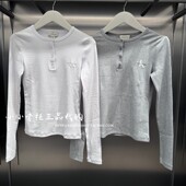 Jeans专柜正品 2025秋冬新款 女士印花字母百搭长袖 T恤 47E201G