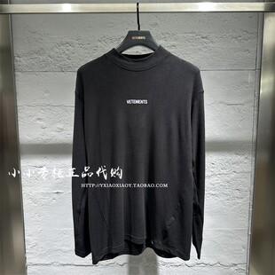 T恤 男女字母纯色长袖 35750001 2025冬款 VETEMENTS维特萌专柜正品
