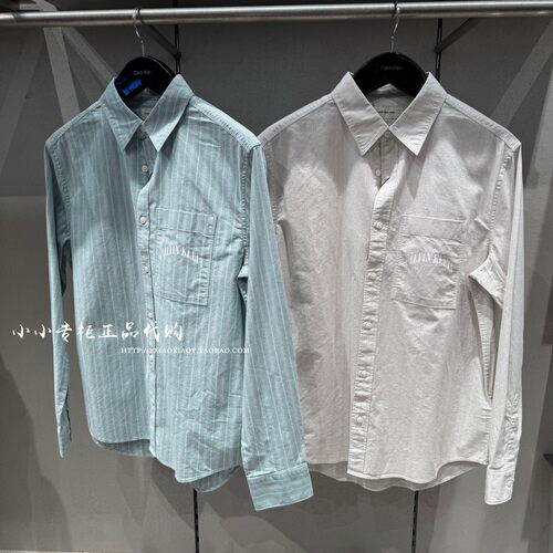 CKJeans条纹长袖衬衫