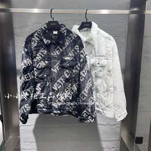 13715201 男女满印宽松毛绒外套 VETEMENTS维特萌专柜正品 23冬款