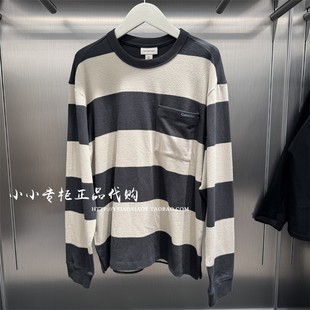 新款 2025冬季 男士 复古条纹风长袖 4RE212G T恤 Jeans专柜正品