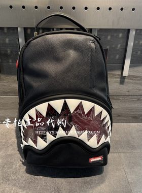 SprayGround鲨鱼嘴卡通双肩包