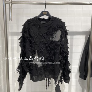 INXX STREET专柜正品 23冬款男女爱心做破套头针织衫 ADD4061103