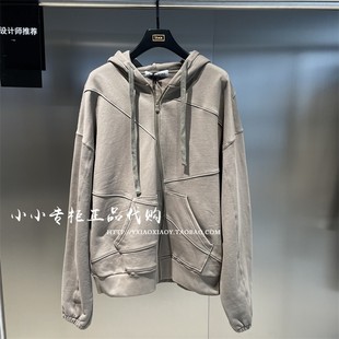 宽松连帽开衫 INXX专柜正品 男女拼接时尚 TFD1107003 2023春款 卫衣