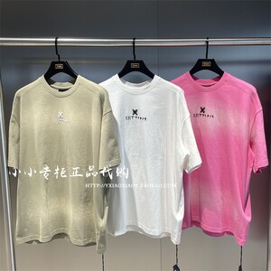 INXX专柜正品 2024夏款男女刺绣印花渐变宽松短袖T恤 ADE2010201