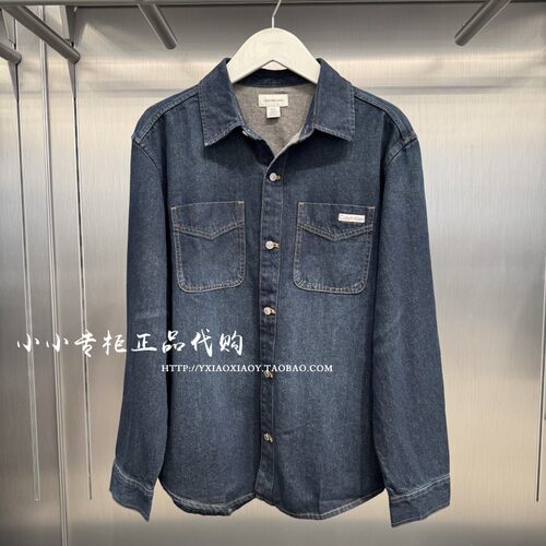 CKJeans复古贴袋牛仔衬衫