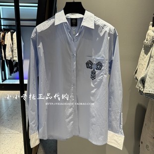 衬衫 男女烫钻翅膀长袖 T75C13E9009 2025秋款 轻奢潮牌TCH专柜正品