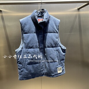 SprayGround鲨鱼专柜正品 2023冬款男女灯芯绒羽绒马甲 W0940503