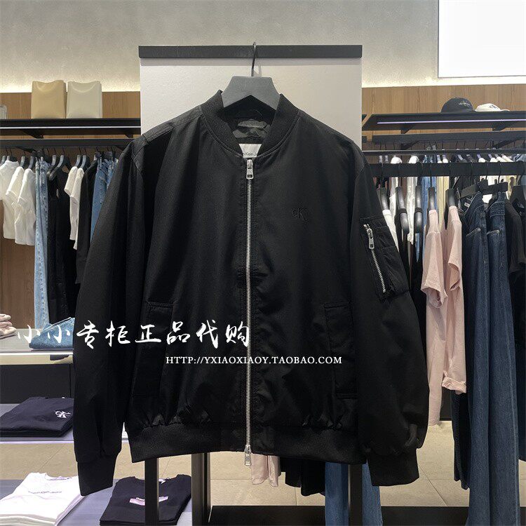 CKJeans飞行员刺绣夹克外套