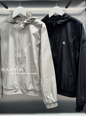 CKJeans字母户外连帽外套
