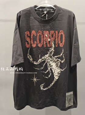 轻奢潮牌TCH专柜正品 2026春夏款烫钻宽松短袖圆领T恤 T78B106031