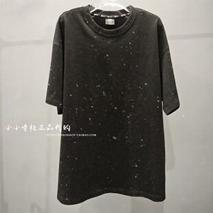T恤 T78B106063 2026春满天星烫钻圆领短袖 轻奢潮牌TCH专柜正品