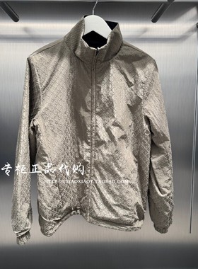 CK Jeans专柜正品 2025秋冬款男士老花满印双面穿夹克外套4RE522G