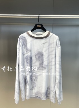 INXX专柜正品 24春款TOFOURTH男女假二件宽松长袖T恤 TFE101B896