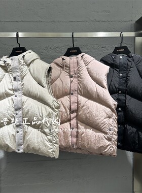 VETEMENTS维特萌专柜正品 2025冬款男女压线连帽羽绒马甲35517001