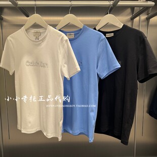 CK Jeans专柜 2026春夏新款男士字母印花修身短袖T恤 4RF286G