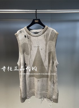 INXX专柜正品 24春款TOFOURTH男女破洞无袖套头针织衫 TFE106B892