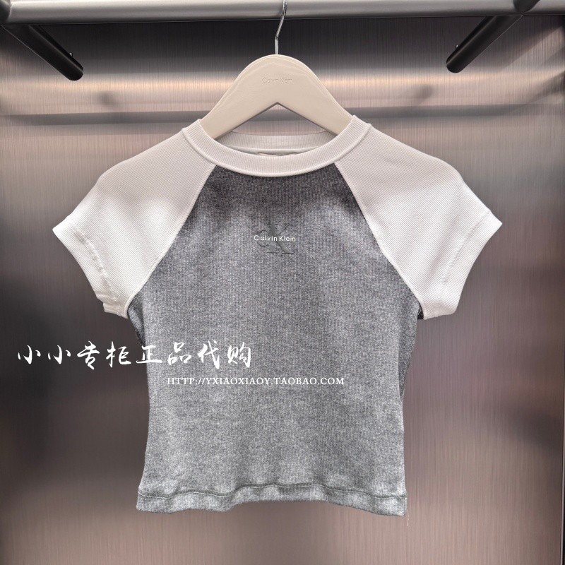 CKJeans辣妹修身短袖T恤图片