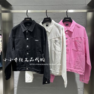 VETEMENTS维特萌专柜 24春款男女刺绣时尚牛仔外套 34116003
