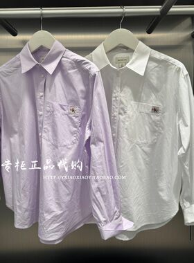 CKJeans经典布标长袖衬衫