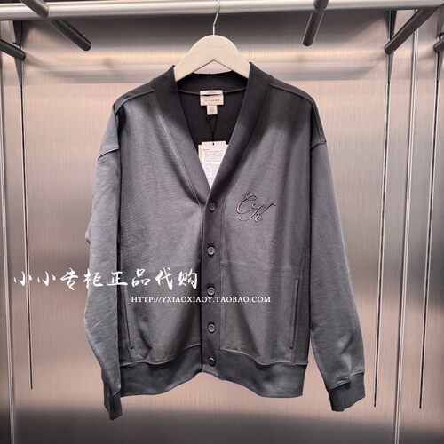 CK Jeans专柜正品 2026秋季款男士慵懒风刺绣V领开衫外套