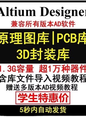 AD元件库PCB封装库3D模型库Altium Designer原理图库集成库STM32