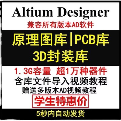 AD元件库PCB封装库3D模型库Altium Designer原理图库集成库STM32