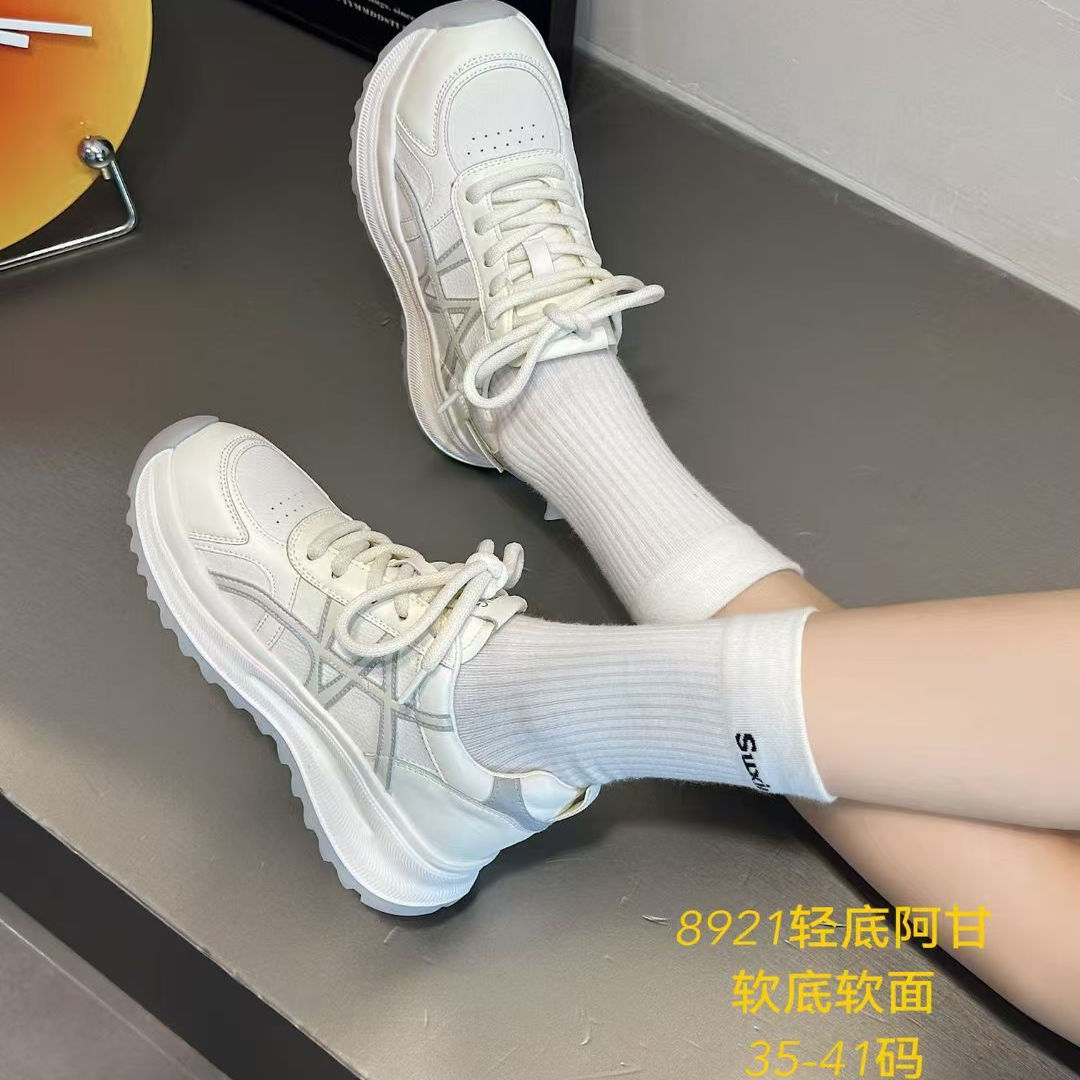 秋冬新时尚百搭运动休闲舒适平底学生鞋单女仙女透气防滑潮流系带