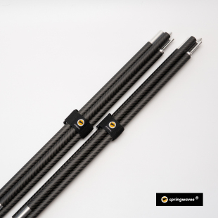 碳纤维天幕杆2米四折弹绳铝合金天幕杆轻便携帐篷支撑杆遮阳营柱