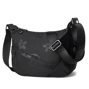 尼龙牛津布单肩包韩版秋大容量斜挎女包防水新款中年妈妈包双拉链