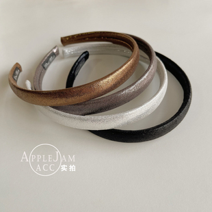 細閃波光粼粼 低調氣質全包手工發箍ins網紅發卡細 韓國 APPLEJAM