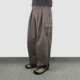 裤 Sinrcrew冬季 加厚日系复古赛洛纺碳磨斜纹通勤大口袋阔腿工装