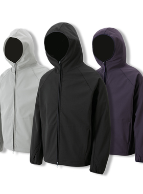 Sinrcrew「蓄热中间层」户外保暖一体绒夹克外套防水软壳冲锋衣