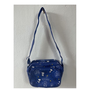 日本杂志款卡通方形亲子单肩包斜跨包 儿童背包 克莱因蓝 挎包