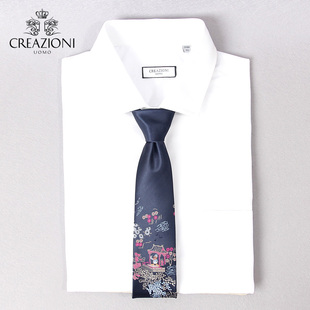 领带 礼盒装 CREAZIONI UOMO浓郁中西结合风精美唐老鸭标记商务男士