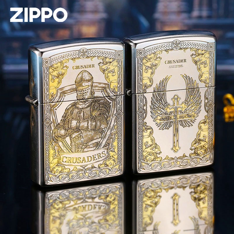 zippo正版打火机 天使之剑神圣审判精雕刻双面男士防风煤油打火机 ZIPPO/瑞士军刀/眼镜 ZIPPO/芝宝 原图主图