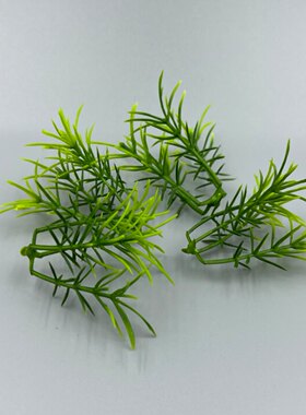 仿真四脚草 塑料花 假花 胶花 创意盘饰配件装饰酒店摆盘花王点缀