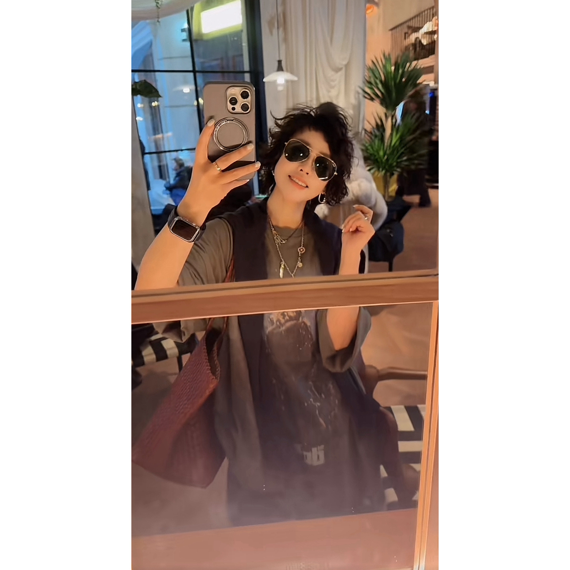 260012-新款时尚百搭休闲长款短袖T恤衫3.23