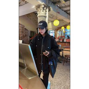 百搭休闲翻领工装 时尚 外套3.6 新款 29989