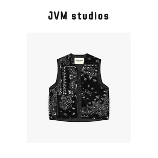 百搭休闲腰果花马夹12.3 时尚 28301 新款