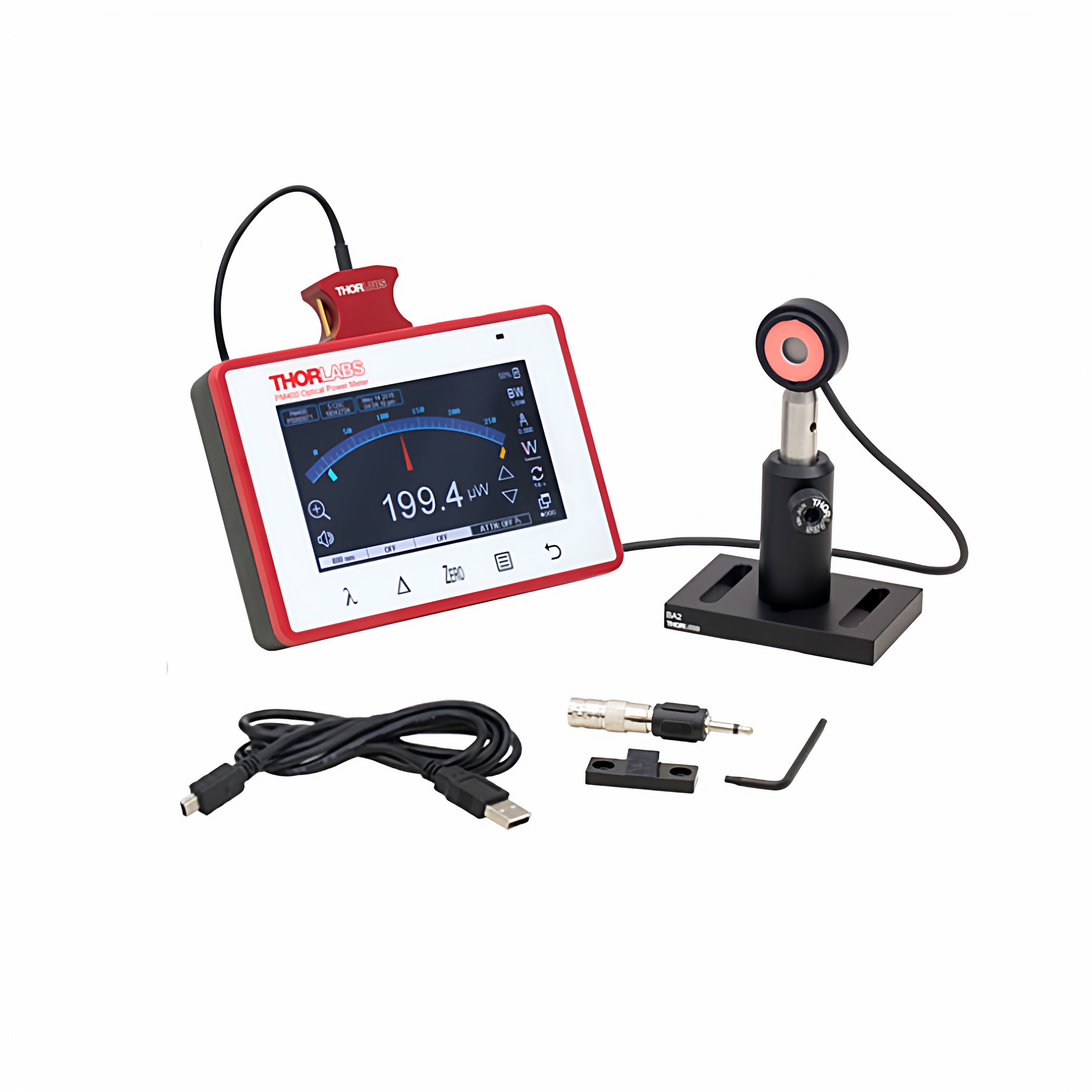 thorlabs光功率计套件PM400K2光电硅探头400nm-1100nm500nW-500mW