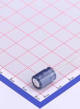 ERE1AM681F12OT 直插铝电解电容 680uF ±20% 10V 插件,D8xL12mm