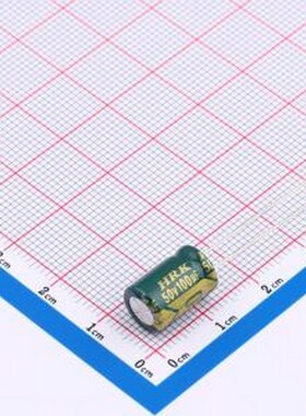 CD2881071HM0812VFL 直插铝电解电容 100uF 50V 插件,D8xL12mm