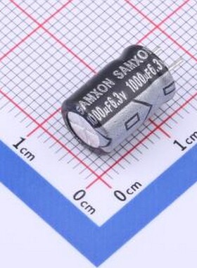EGT108M0JF12CBS0P 直插铝电解电容 1000uF ±20% 6.3V 插件,D8xL
