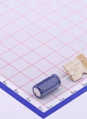 ERS1EM471F16P35T 直插铝电解电容 470uF ±20% 25V 插件,D8xL16m