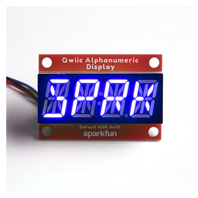 COM-16917【QWIIC ALPHANUMERIC DISPLAY BLUE 】