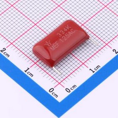 MEF334KAM6AS6032A1 薄膜电容 330nF ±10% 125V 插件,P=15mm