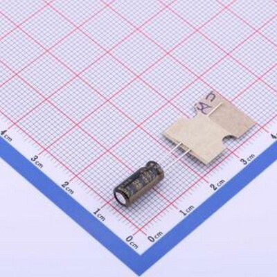 RA3-25V470ME3#-T58 直插铝电解电容 47uF ±20% 25V 插件,D5xL11