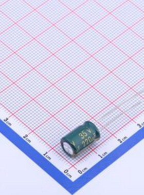 CV221MF812B 直插铝电解电容 CV221MF812B 插件,D8xL12mm